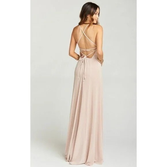 Show Me Your Mumu Godshaw Goddess Gown Dancing Queen Shine Blush XXL - Picture 2 of 5